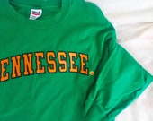 Cool Vintage Tennessee T Shirt Long Sleeve Green T Shirt University of Tennessee Titans Knoxville Nashville