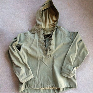 Small Vintage 50s Foul Weather Parka Rain Deck Smock