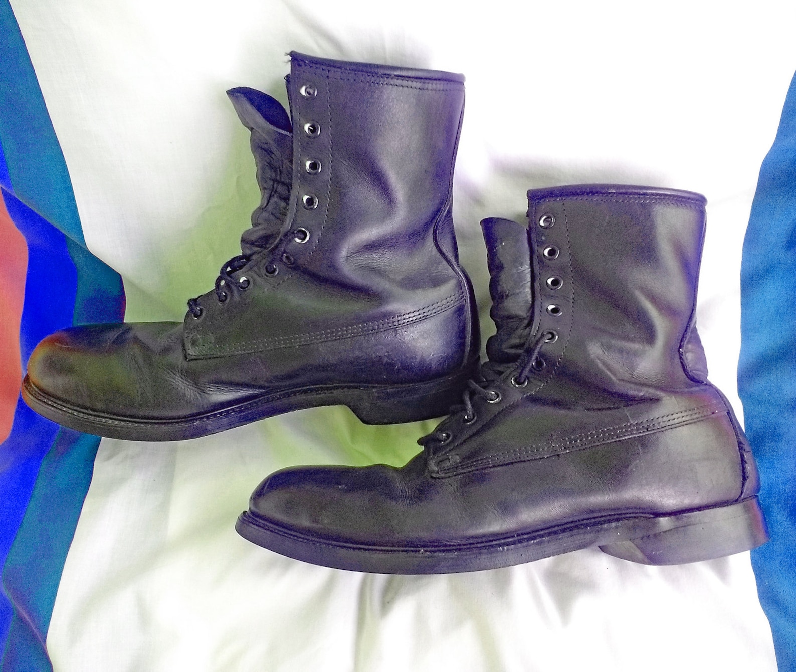 80s US Navy Flight Boots Jump Boots Steele Toe Combat Boot Etsy