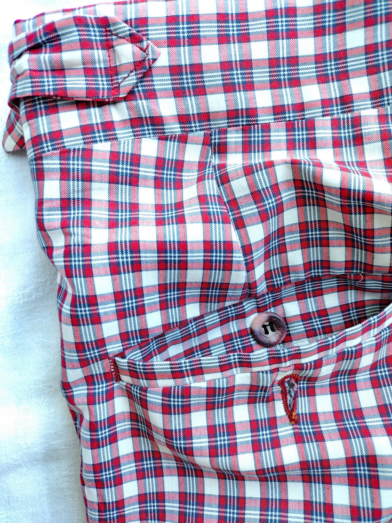 Vintage Men's Pants Golf Pants Plaid 70s Leisure Pants Hubbard