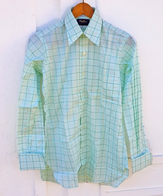 green french cuff dress shirt Bruno Conte French Cuff Shirts w/cufflinks & tie