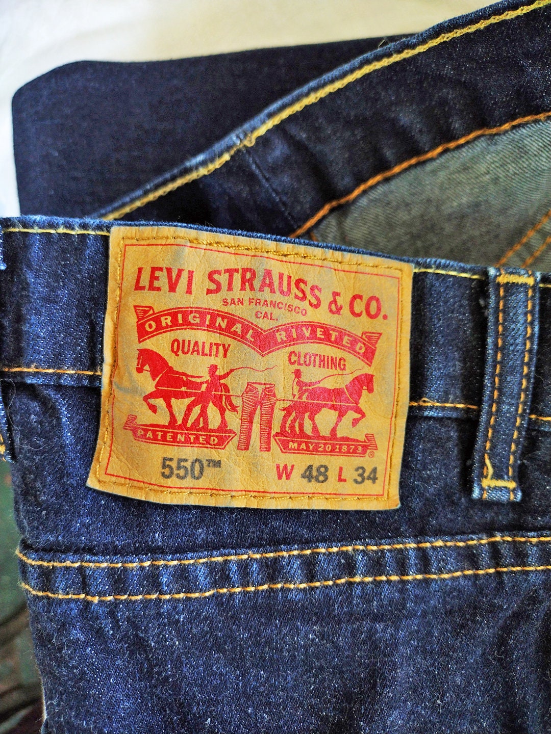 Levis Jeans Big and Tall Jeans Size 48 Jeans All Cotton Dark - Etsy