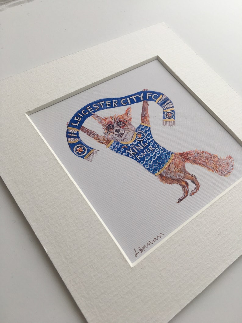 Leicester City Filbert Fox Mounted Print image 4