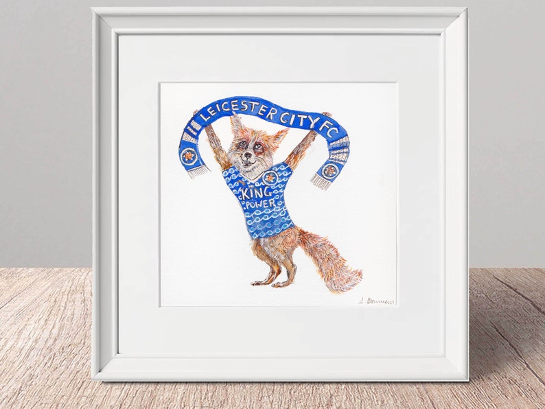 Leicester City Filbert Fox Mounted Print image 1