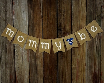 Baby Shower Banner MOMMY to BE, Burlap Baby Banner, Baby Shower Decoration, Baby Photo Prop, New Baby, Party Decoration