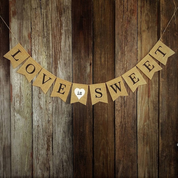 Love is Sweet Banner - Etsy