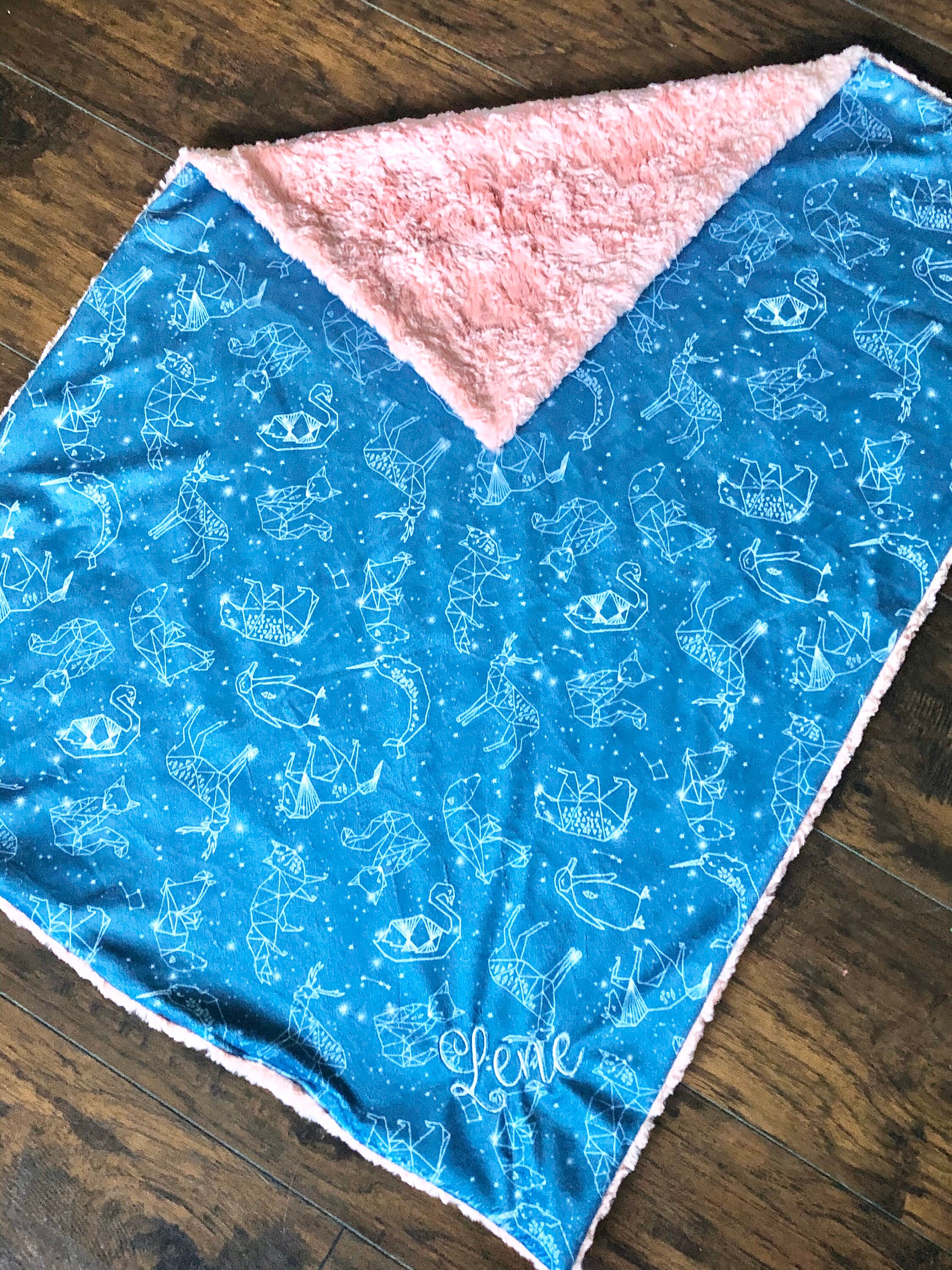 Space Blanket Constellation Blanket Baby Boy Blanket Baby Etsy