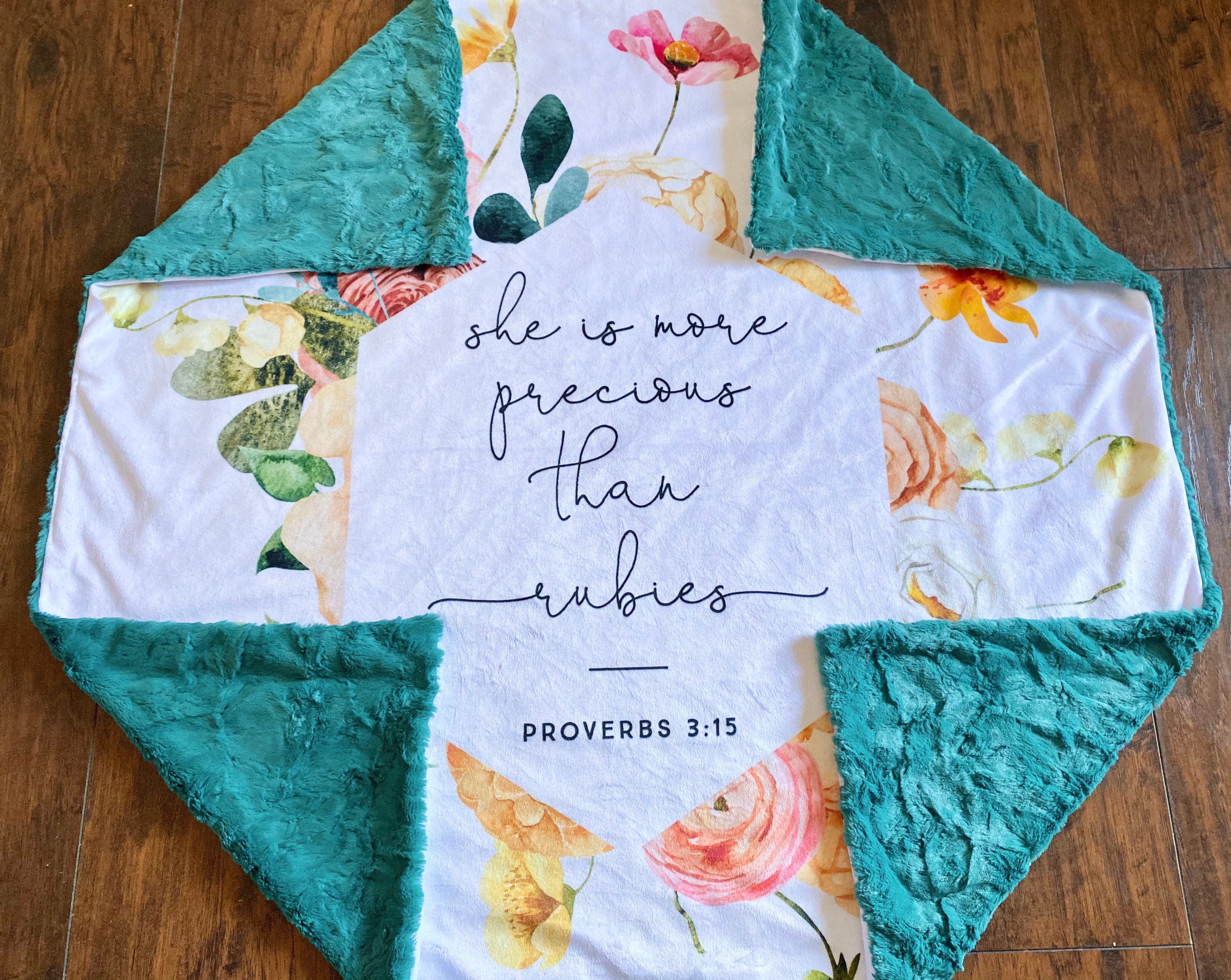 Bible Verse Scripture Blanket Christian Baby Gift Baby  Etsy