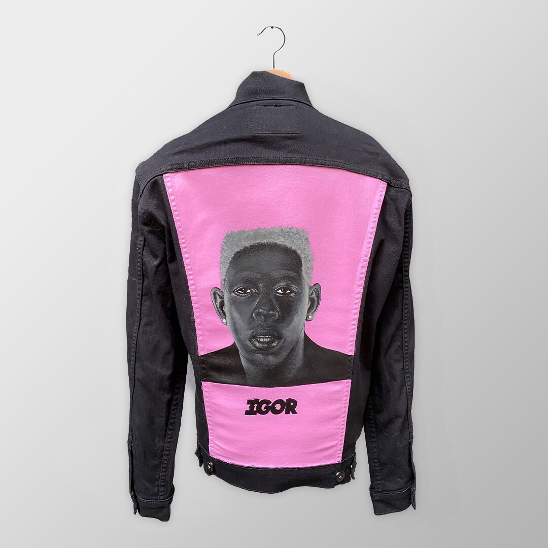Hand-painted Igor by Tyler the Creator on Levi's Denim - Etsy