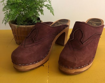 vintage swedish clogs