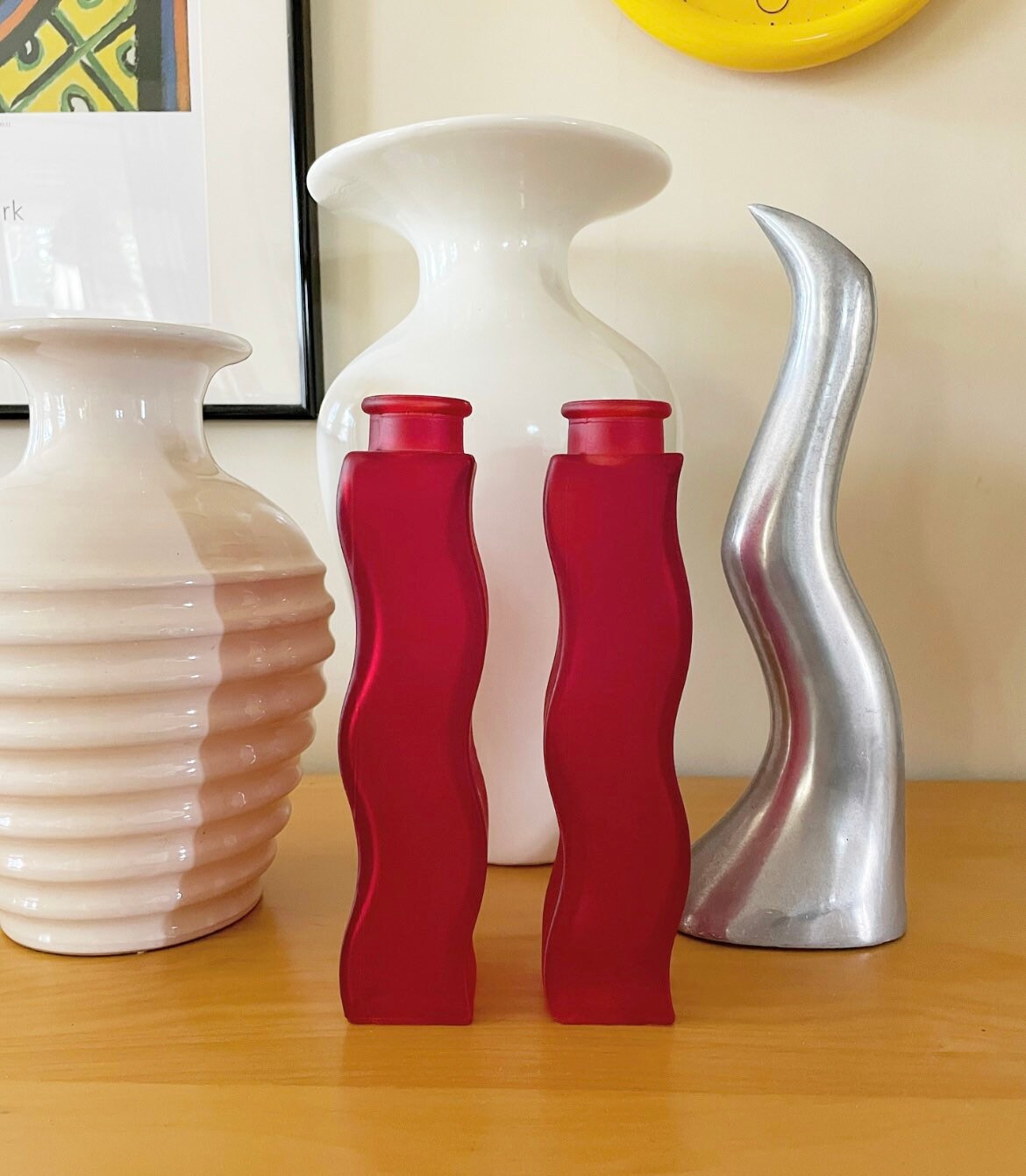 IKEA Wavy Vase Red Set of Australia
