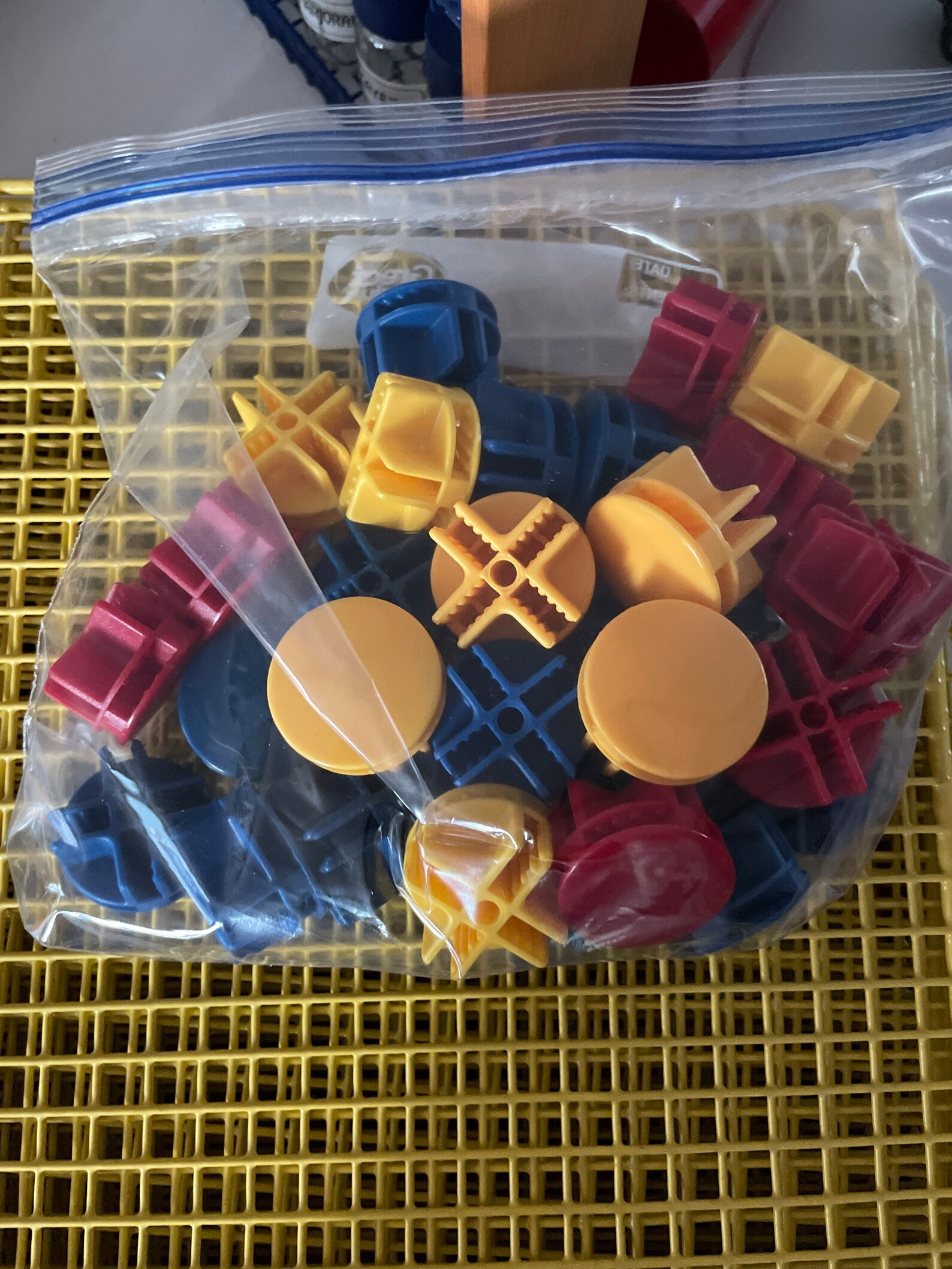 Vintage Grid Storage Cubes / Primary Colors Etsy