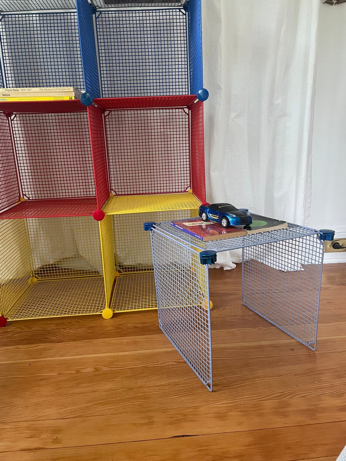 Vintage Grid Storage Cubes / Primary Colors Etsy
