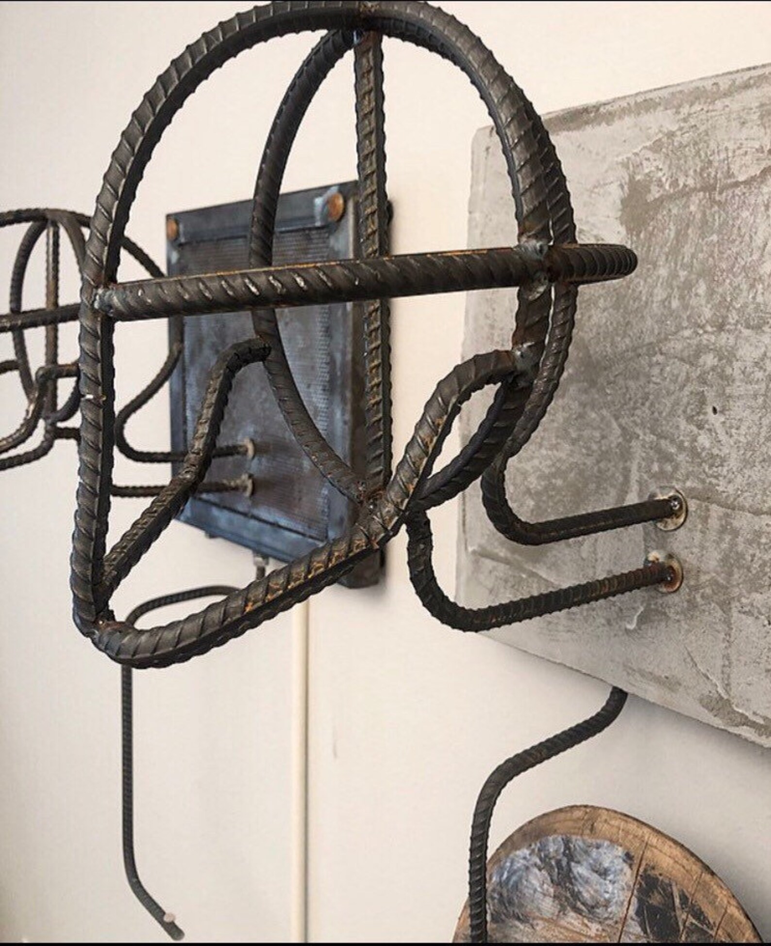 Helmet Rack rebar skull Etsy