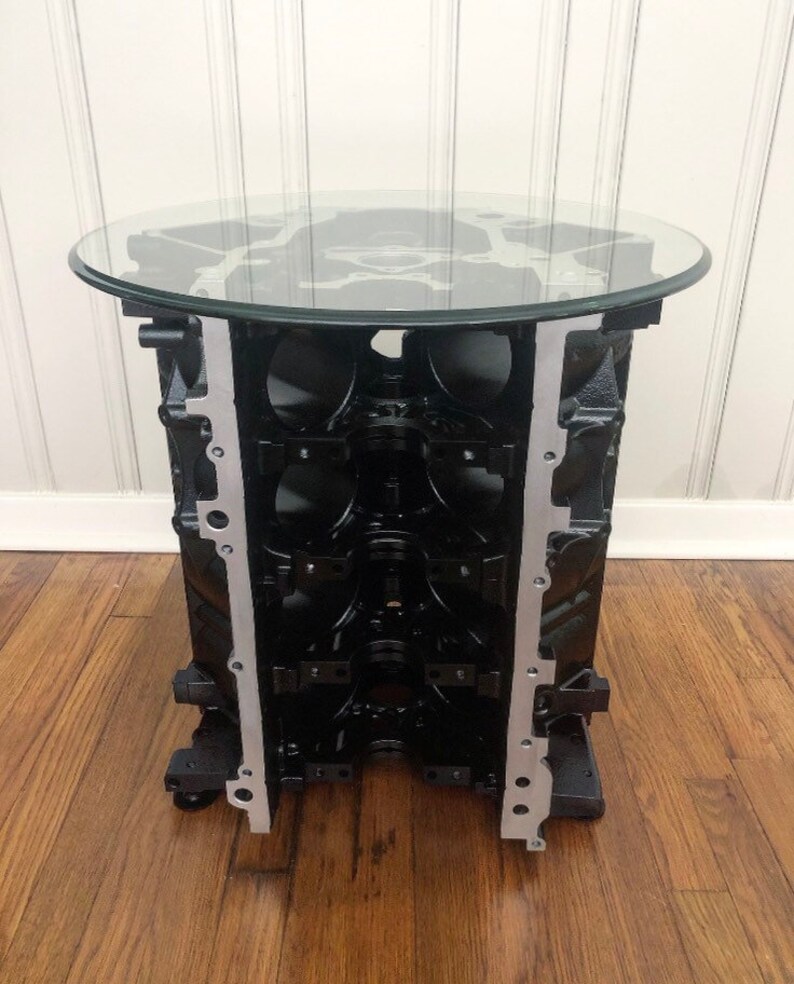V8 Engine Block Coffee Table and Wine Rack Etsy
