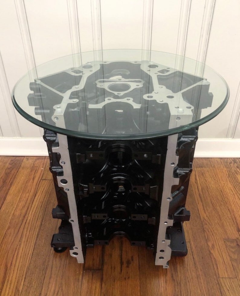 V8 Engine Block Coffee Table and Wine Rack Etsy