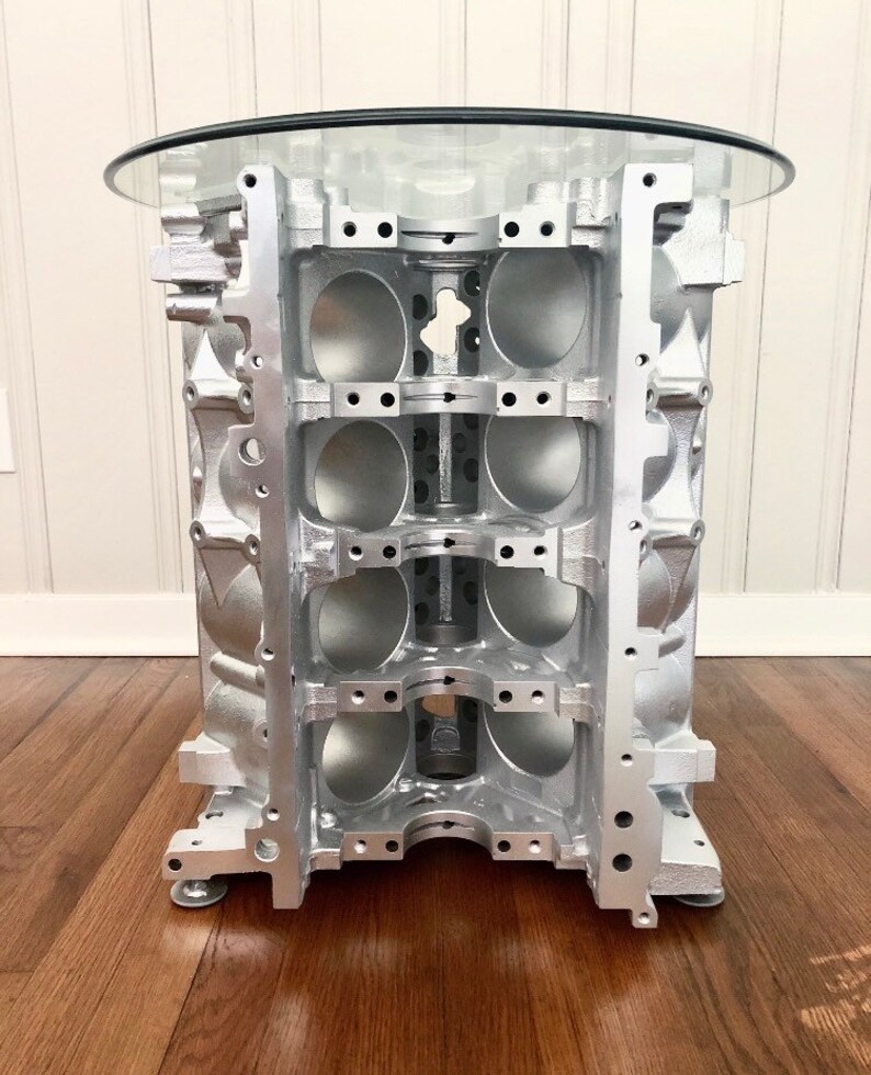 V8 Engine Block Coffee Table and Wine Rack Etsy