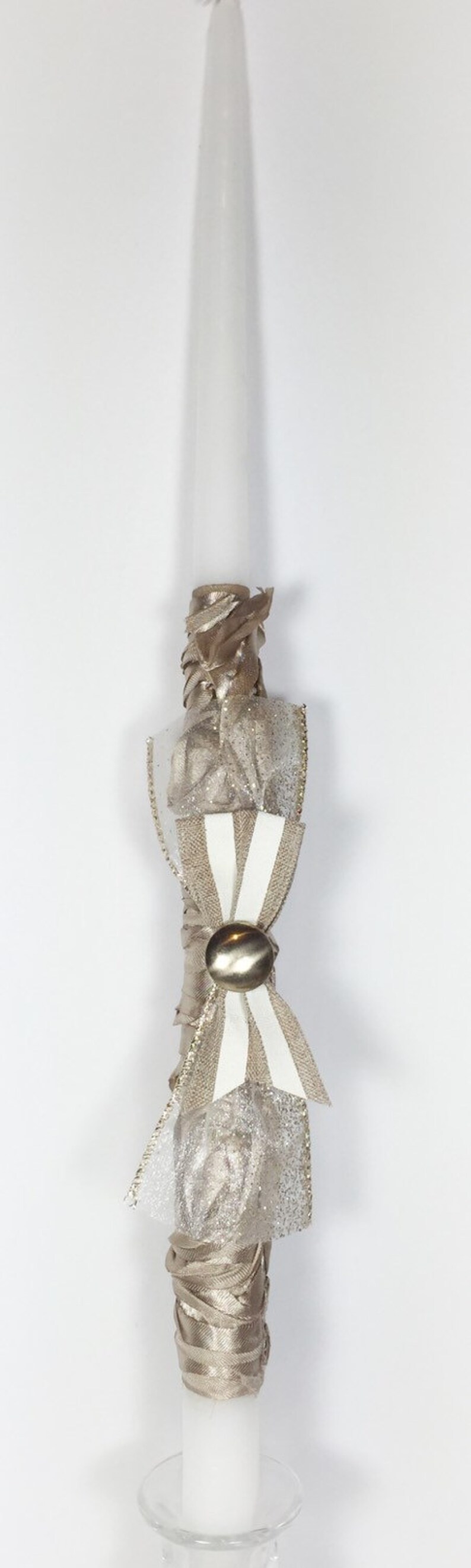 Natural Greek Christening Baptism Candles Lambathes Etsy