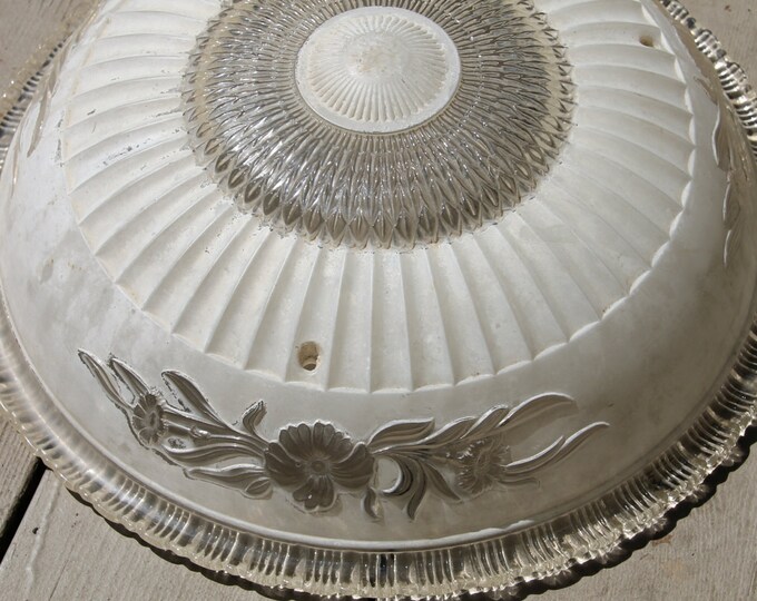 Vintage Lighting. Ceiling Light Cover. Glass Light Shade. Frosted Glass ...