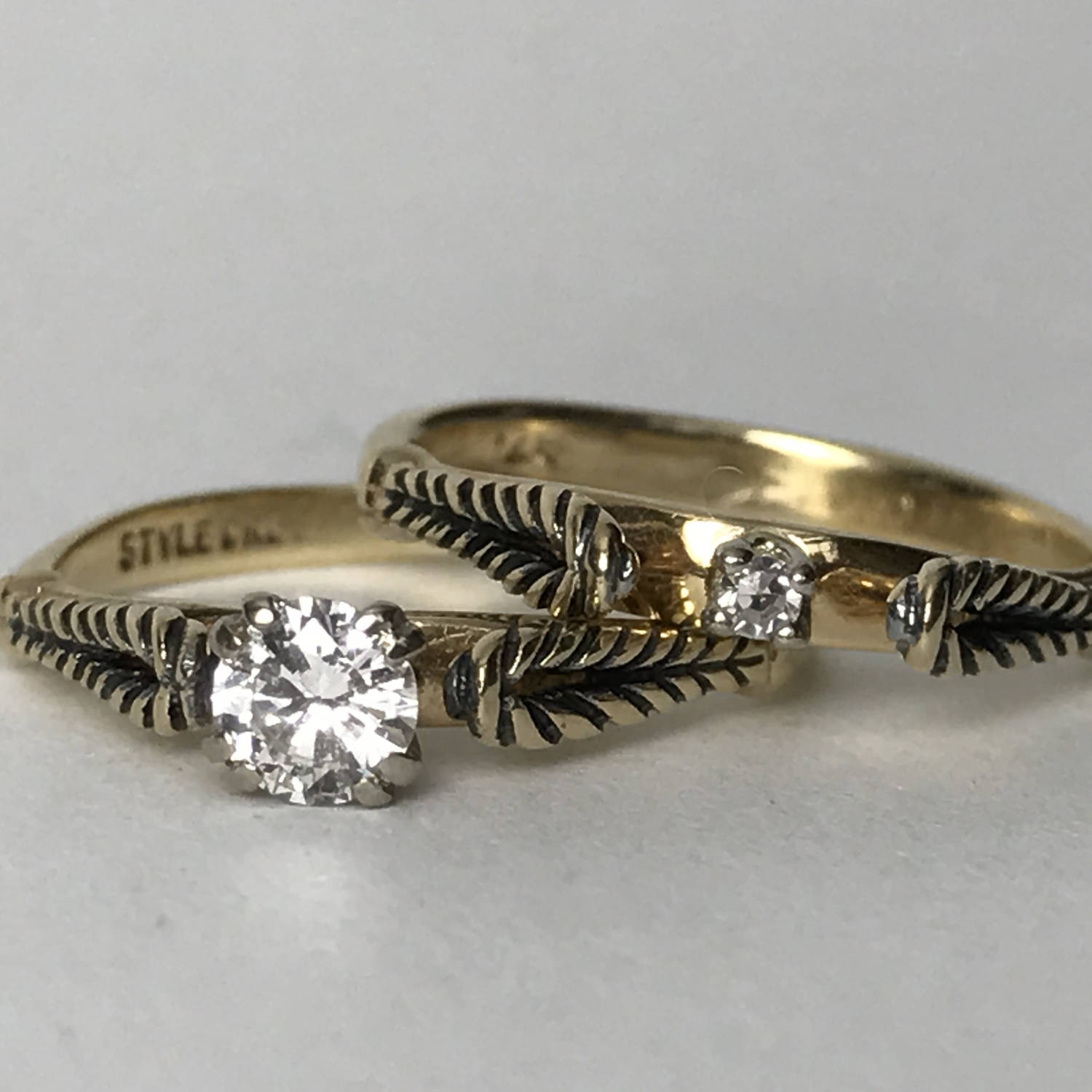 1970s gold wedding bands