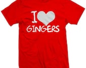 I LOVE GINGERS red head hair south park no soul SHIRT - Baby Onesie & Dog Doggie Shirt