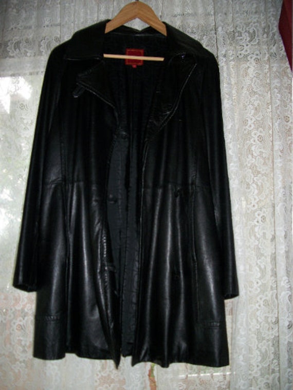 Leather Coat Women | Vintage Cole Haan Medium Wome