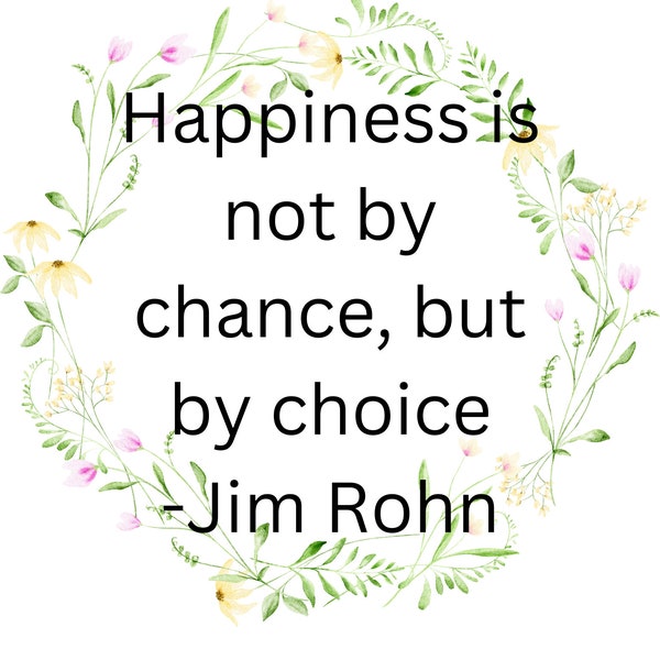 Jim Rohn Choice Quote Jim Rohn Quote - Etsy