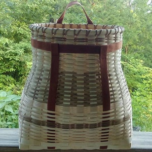 Large Rotund Pack Basket PATTERN 15&quot;x8&quot;x17&quot;