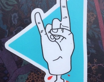 Dismembered Hand Vinyl Sticker