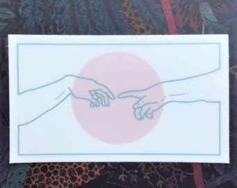 Creation of Adam Pastel Vinyl Sticker