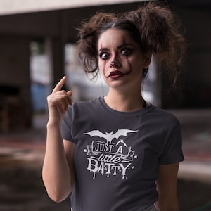 Just a little batty Halloween Short-Sleeve Unisex T-Shirt | Cute Halloween tshirt