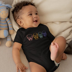 Goth Baby, Skeleton One Piece Bodysuit, Goth Gifts,