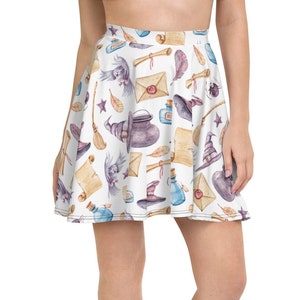 Wizarding School, Halloween Skirt, Halloween Gift, Birthday Gift, Gift for Women,