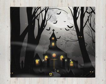 Halloween Blanket, Throw Blanket, Halloween Gift, Best Friend Gifts,