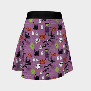 Frankenstein Halloween Skirt | Stretchy comfortable Flare Skirt