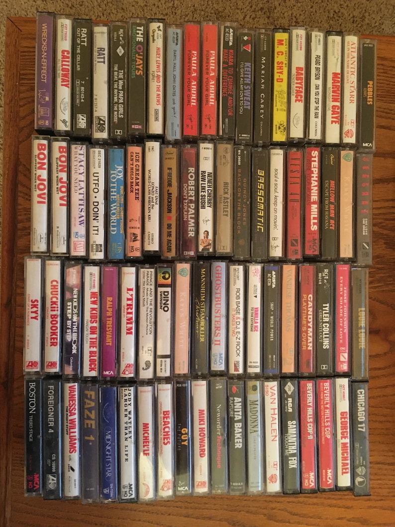 Lower Price Assortment of Cassette Tapes List C Etsy
