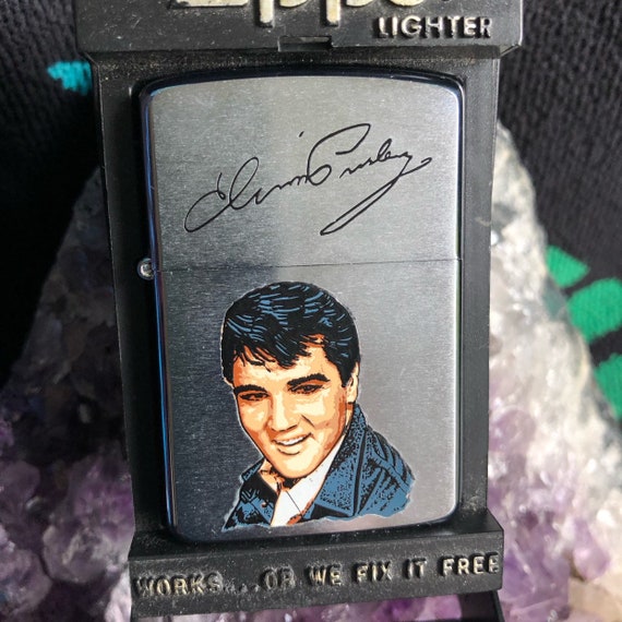 Vintage Elvis Presley Zippo Lighter Unfired -