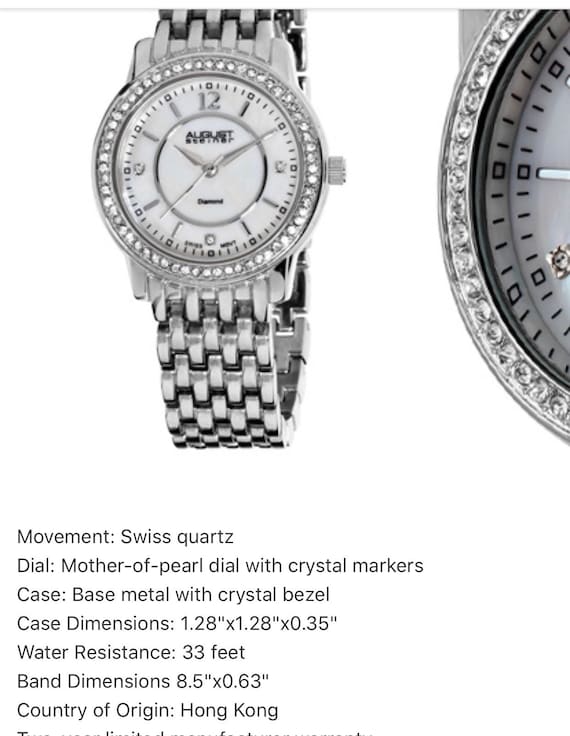 August steiner diamond best sale watch
