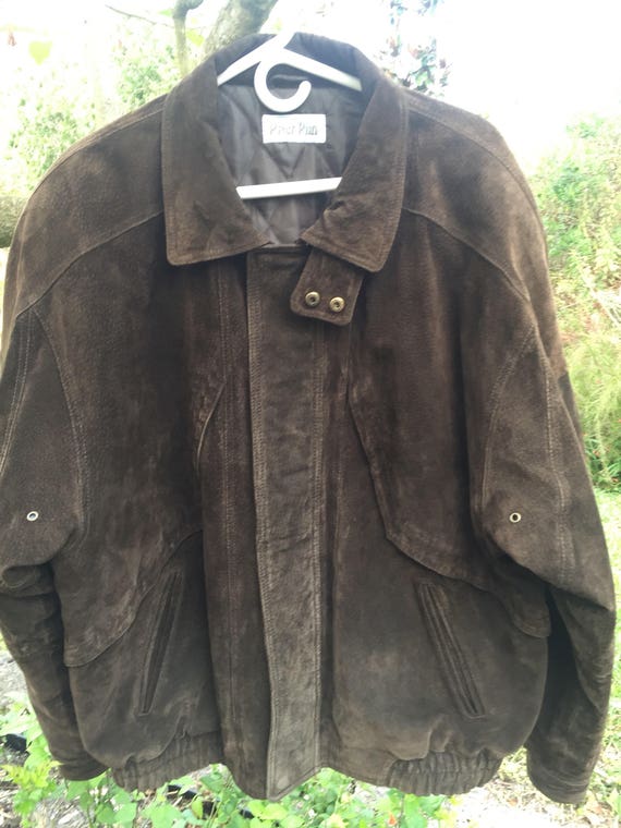 suede leather bomber