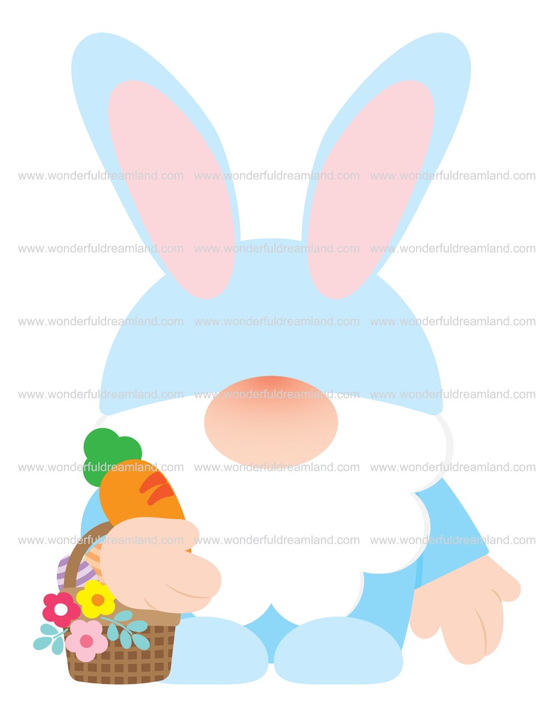 Download Easter Gnome Clipart SVG PNG EPS Vector Instant Download ...