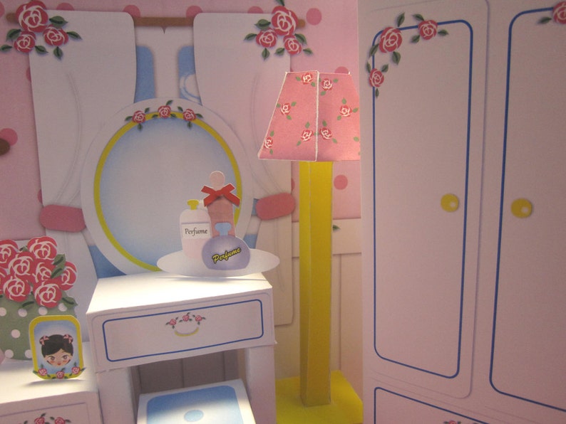 Paper Doll House Bedroom PDF Instant Download Printable Etsy