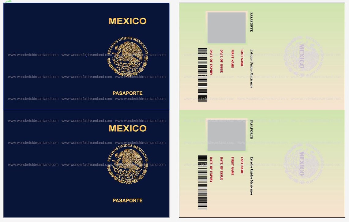 Reproducir pasaporte México invitación fuente editable Etsy Reproducir pasaporte México invitación fuente editable Etsy