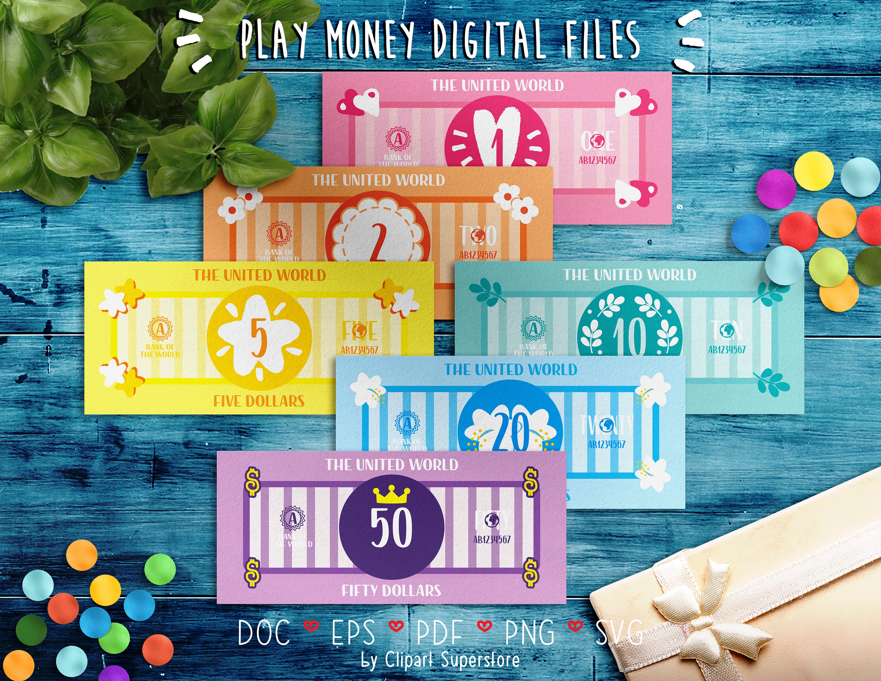 Download Play Money Svg Png Jpg Pdf Eps Doc Instant Download Printable Etsy