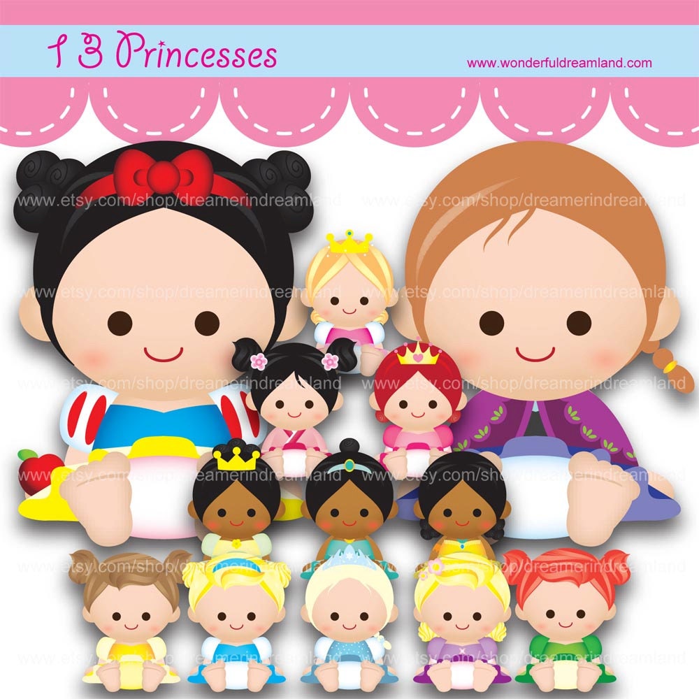 Download 13 Princess Baby Eps Pdf Png Svg Vector Instant Download ...
