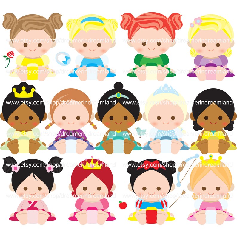 Download 13 Princess Baby SVG PNG PDF SvG Vector Instant Download ...