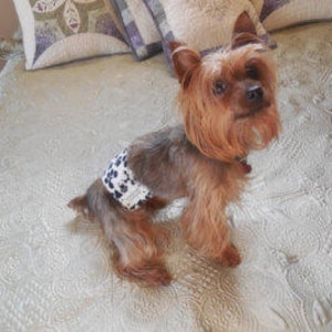 Extended Size Male Dog Belly Band (Waterproof Lining); XLG Belly Band; Dog Diaper; Pee Pad; Incontinence Pad