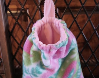 Reversible 9" Fleece Sugar Glider Pouch, Sleeping Sack