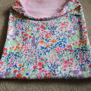 Pretty Wild Flowers Plush Fleece Snuggle Sac