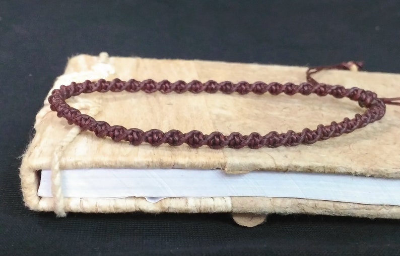 Surf Anklets Braided Anklets String Waterproof Macrame Twist Knot Adjustable Unisex Anklets Minimal Beach Anklets Party Favors