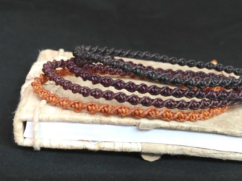 Surf Anklets Braided Anklets String Waterproof Macrame Twist Knot Adjustable Unisex Anklets Minimal Beach Anklets Party Favors